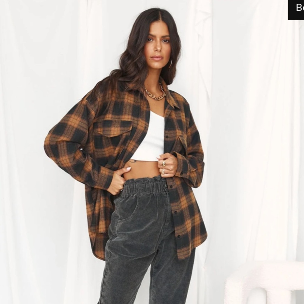 12th Tribe Fireside Mocha Plaid Flannel